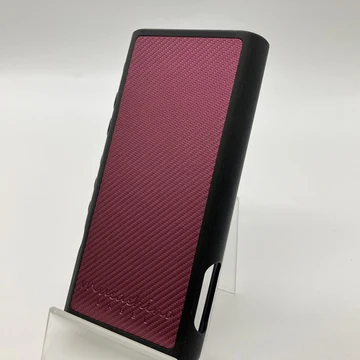 musashino LABEL NW-ZX300用フルアーマケース ブラックカーボンワインレッド musashino LABEL NW-ZX300用フルアーマケース ブラックカーボンワインレッド